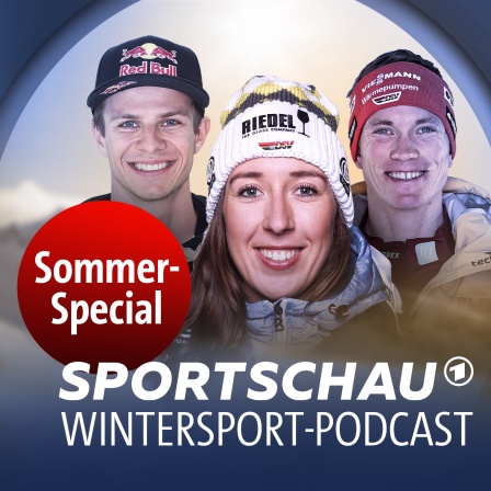 Andreas Wellinger (l.), Kira Weidle und Benedikt Doll (r.) im Wintersport-Podcast