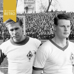 Diethelm Ferner und Hans Schulz im Stadion ( 60er Jahre) (Bildmontage)