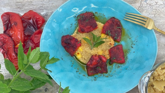 Ard-buffet - Rezept: Geräucherte Paprika Mit Mango-couscous