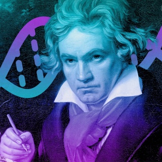 Collage: Die Analyse von Beethovens DNA zeigt Möglichkeiten und Grenzen von Vorhersagen im Bereich der Genetik auf.