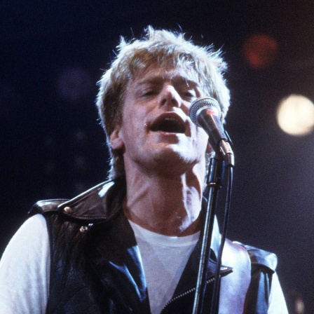 Bryan Adams bei einem Konzert im Jahr 1986