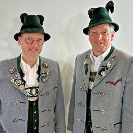 Trachtenverein D'Griabinga: Claus Reiter und Rudi Angermaier