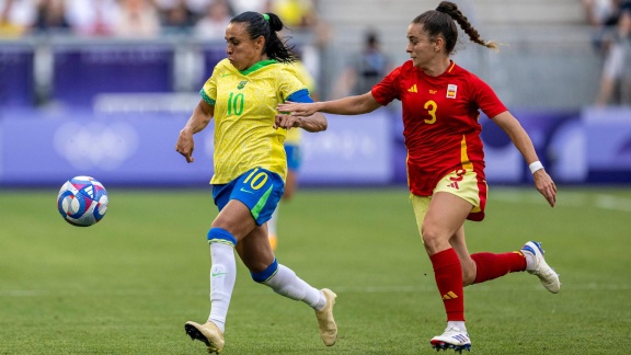 Sportschau Olympia 2024 - Fußball: Brasilien Gegen Spanien (f) - Die Zusammenfassung