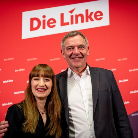 Heidi Reichinnek und Jan van Aken, Spitzenkandidatin und Spitzenkandidat der Linken für die Bundestagswahl.