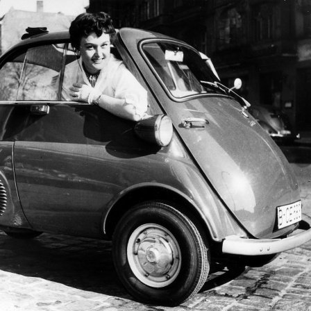 Vorstellung der BMW Isetta im Jahr 1955