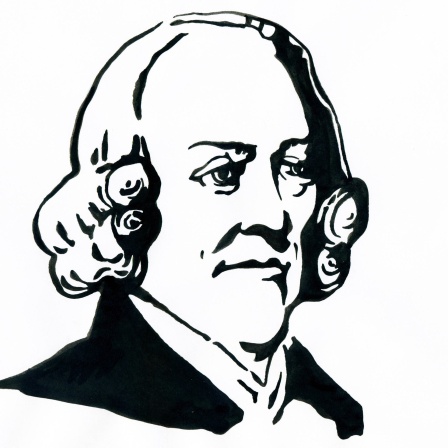 Portrait du philosophe et economiste Adam Smith (1723-1790) Dessin ©Alessandro Lonati/Leemage
