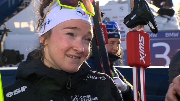 Sportschau Wintersport - Biathletin Jeanmonnot - 'ich Liebe Es, Gegen Sie Zu Kämpfen'