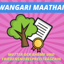 Episodenbild vom MDR TWEENS Podcast Magisches Mikro auf dem eine Urkunde und ein Baum abgebildet sind und die Schrift "Wangari Maathai, Mutter der Bäume und Friedensnobelpreisträgerin"