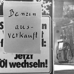 "Benzin ausverkauft" heißt es im November 1973 an einer deutschen Tankstelle. Viele Tankstellen in der Bundesrepublik mussten wegen Benzinmangels am letzten sogenannten Autofahrer-Sonntag schließen. Wegen der anhaltenden Ölkrise wurde am 25. November 1973 zum ersten Mal ein sonntägliches Fahrverbot verhängt. Weitere autofreie Sonntage folgten im Dezember 1973.