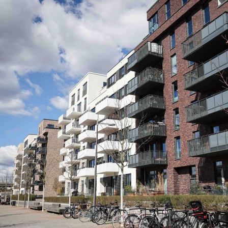 Verschiedene Wohnanlagen stehen im Quartier "Mitte Altona" in Hamburg.