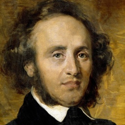 Anonyme Porträtmalerei von Felix Mendelssohn Bartholdy (1809 -1847).