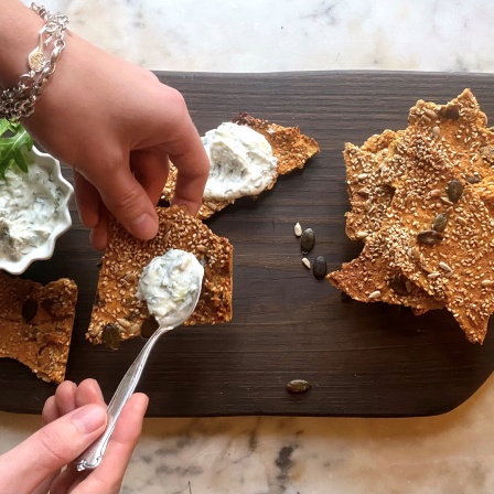 Knäckebrot aus roten Linsen