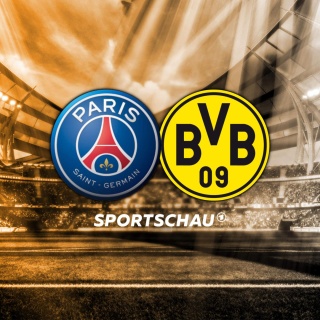 Logo Paris Saint-Germain gegen Borussia Dortmund