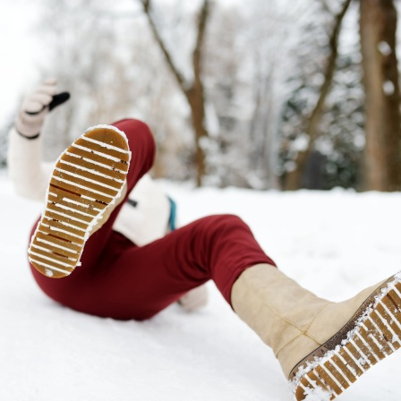 Nicht nur zu Neujahr möchte man im Winter &#034;guten Rutsch&#034; wünschen!