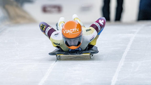 Sportschau Wintersport - Skeleton In La Plagne - Der Erste Durchgang