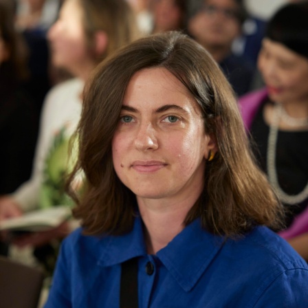 Kateryna Mishchenko beim Kulturabend «Von Verlust und Zuflucht. Exil» im Schloss Bellevue, 2023