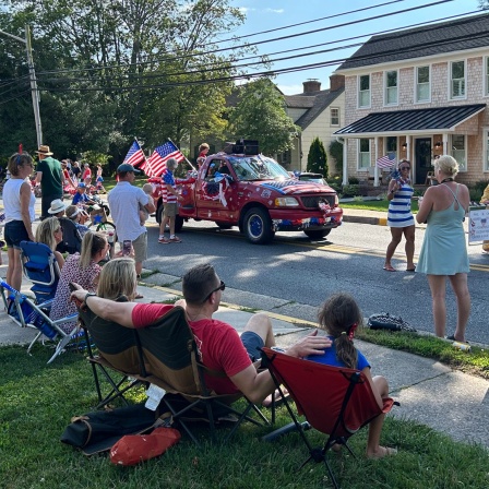 Parade in Lewis (Delaware) zum 04. Juli, Independence Day der USA 