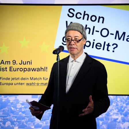 Thomas Krüger, Präsident der Bundeszentrale für politische Bildung (bpb), spricht bei einer Pressekonferenz im Europäischen Haus.