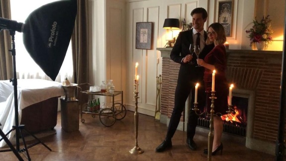 Sturm Der Liebe - Hinter Den Kulissen: Das Traumpaar-silvesterfoto-shooting
