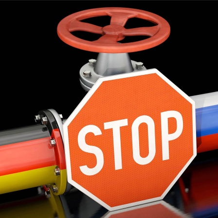 Symbolbild zum Thema Gas-Lieferstopp von Russland an Deutschland