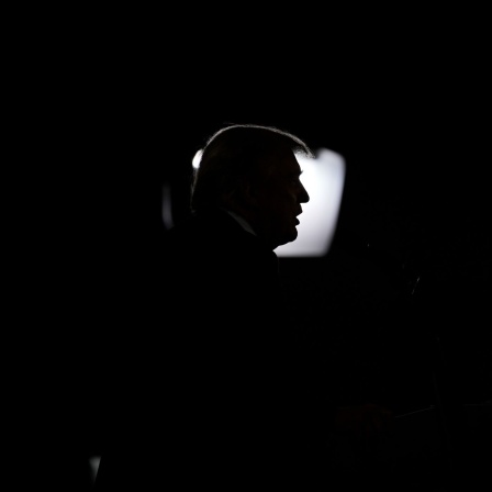 Silhouette von Donald Trump