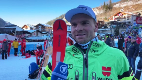 Sportschau Wintersport - Die Abfahrt Der Männer In Gröden - Sander Und Dreßen Im Interview