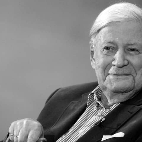 Alt-Bundeskanzler Helmut Schmidt