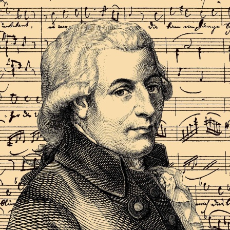 Portrait von Wolfgang Amadeus Mozart, 1756 - 1791