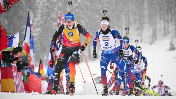 Sportschau Wintersport - Biathlon-massenstart Der Frauen - Die Zusammenfassung