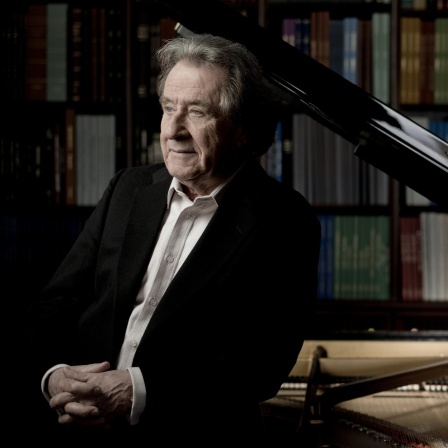 Rudolf Buchbinder steht am Piano