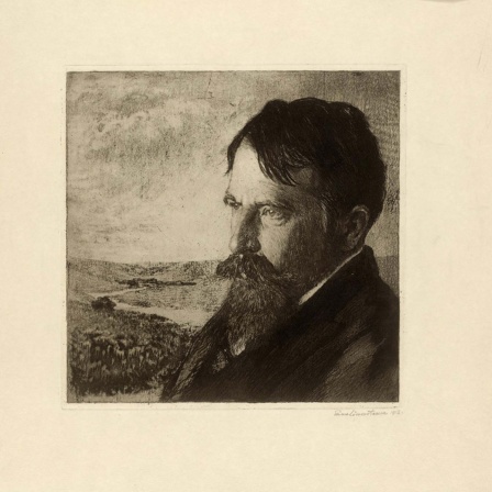 Porträt des Schnitzler, Arthur], Radierung von Emma Löwenstamm (1921)