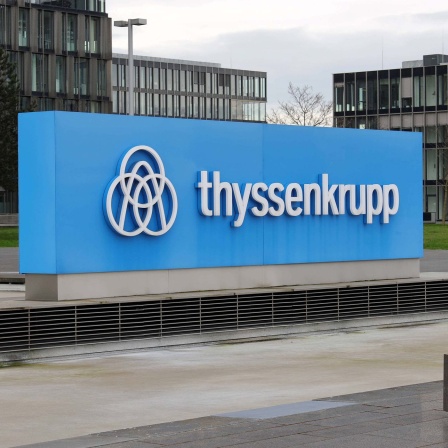 Blick auf die ThyssenKrupp-Zentrale im "Ruhr Tech Kampus" in Essen. 