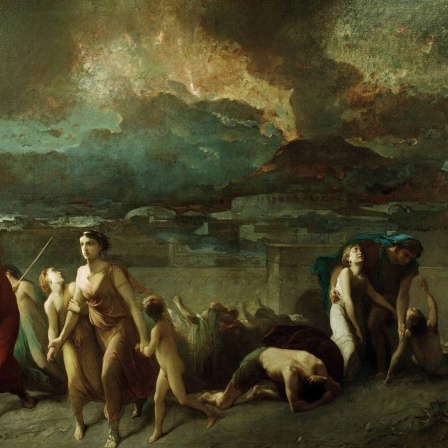 Ausbruch des Vesuv, Gemälde von Francois Reynaud