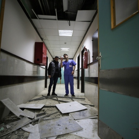 Ein zerstörtes Krankenhaus im Gaza-Streifen.