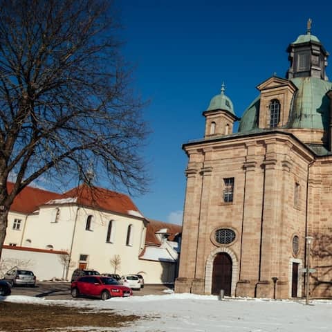 Wallfahrtskirche Maria Hilf in Freystadt. | Bild: BR/Philipp Kimmelzwinger