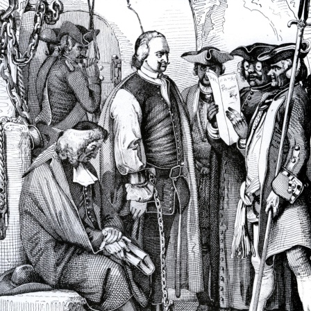 Johann Friedrich Struensee vor seiner Hinrichtung am 28. April 1772