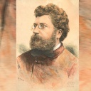 Georges Bizet, kolorierte Lithographie um 1870