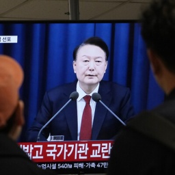 Südkoreas Präsident im Fernsehen