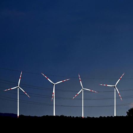 zwei Personen auf Alm