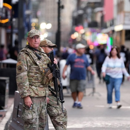 Militär auf den Straßen New Orleans' gehört im Moment zum Alltag 