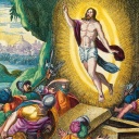 "Die Auferstehung" (Matthäus 28,1-10), Kupferstich, 1625/27