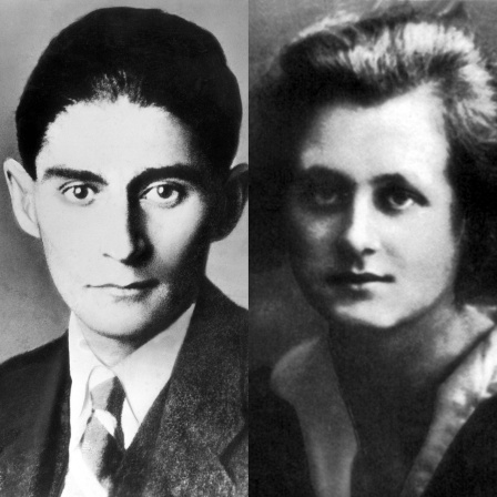Der Schriftsteller Franz Kafka (1883-1924)  - Zeitgenössische Aufnahme der tschechischen Journalistin Milena Jesenska (1896-1944) . 
