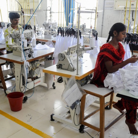 Textilarbeiter in Indien