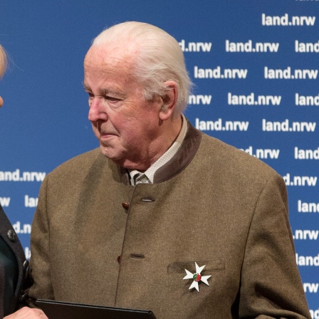 Wilfried Stichmann bei der Verleihung des Verdienstordens des Landes Nordrhein-Westfalen, 2017.