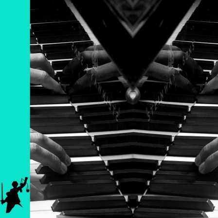 Illustration für den Krimi "Die lange Nacht": Hände eines Pianisten spiegeln sich im Lack des Steinway-Flügels