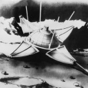 Die sowjetische Nachrichtenagentur Tass veröffentlichte am 5. Februar 1966 diese Zeichnung der zwei Tage zuvor weich auf dem Mond gelandeten Sonde Luna 9