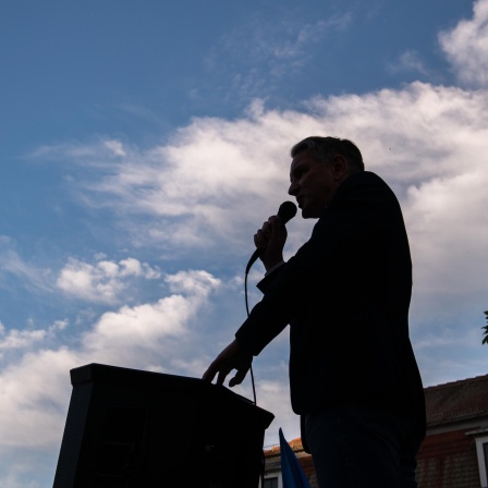 Björn Höcke bei einer Veranstaltung der AfD in Weimar.