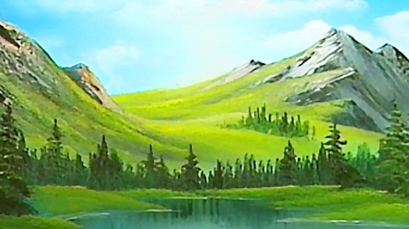 Bob Ross - Mountain Ridge Lake