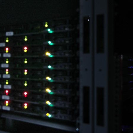 Ein Serverraum in einem Datenverarbeitungszentrum der russischen Social Media Holding VK in Moskau. VK betreibt verschiedene russische Social-Networking-Seiten. 