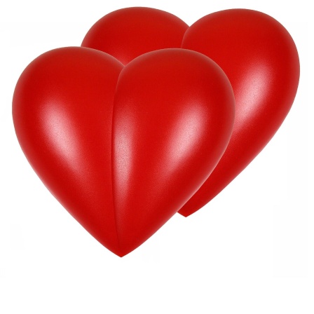zwei rote Herzen